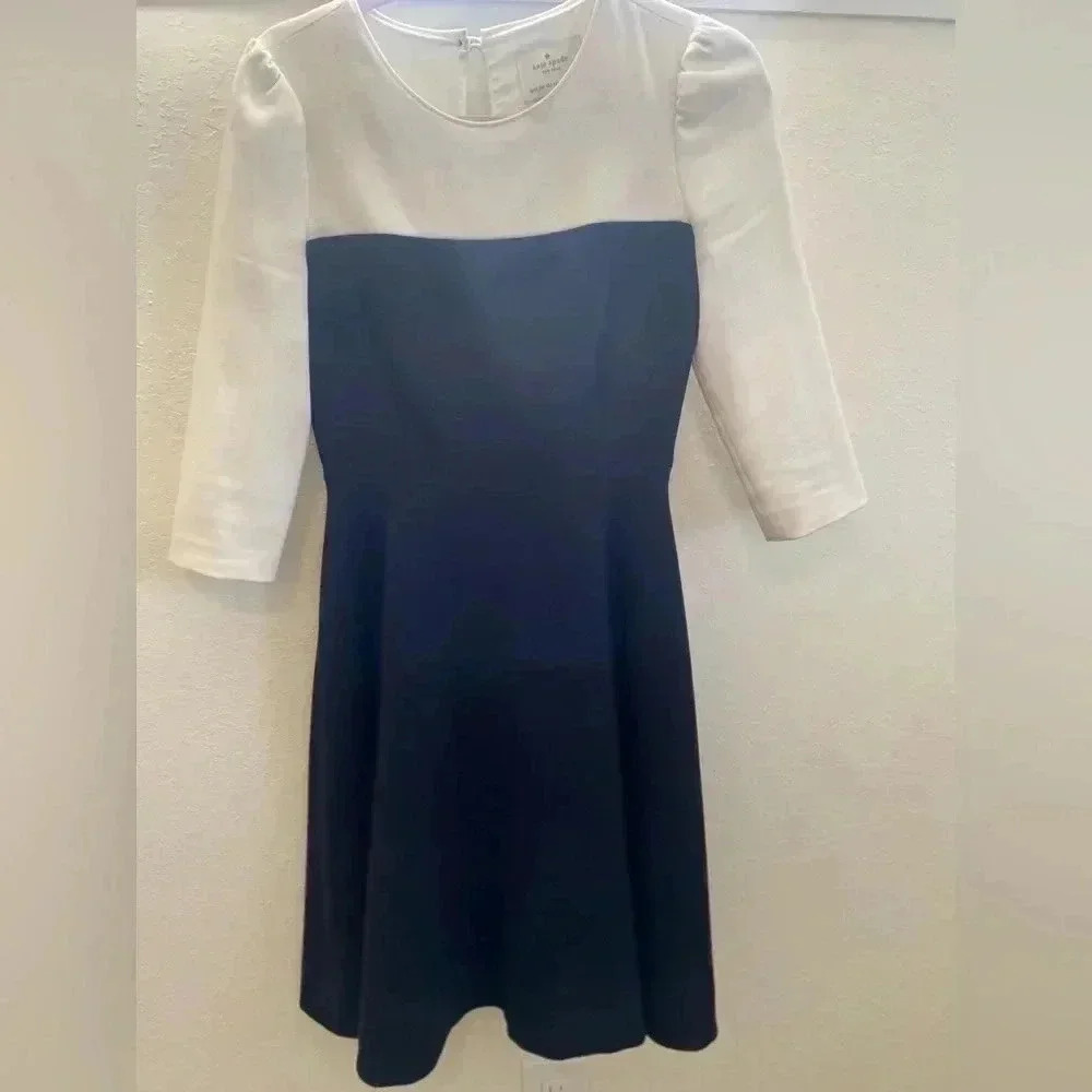 Kate Spade black and white dress -like new